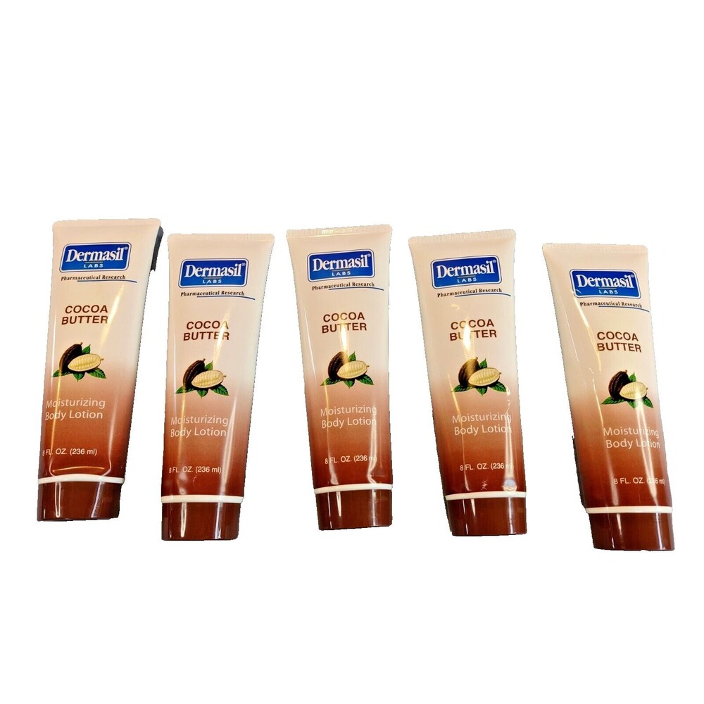 5 Dermasil COCOA BUTTER Moisturizing Body Lotion 8 FL OZ